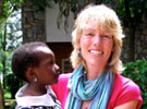 Lee Ann and child in Bukavu